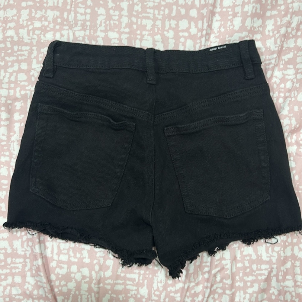 Black shorts with rhinestones (worn once) - Picture 2 of 2